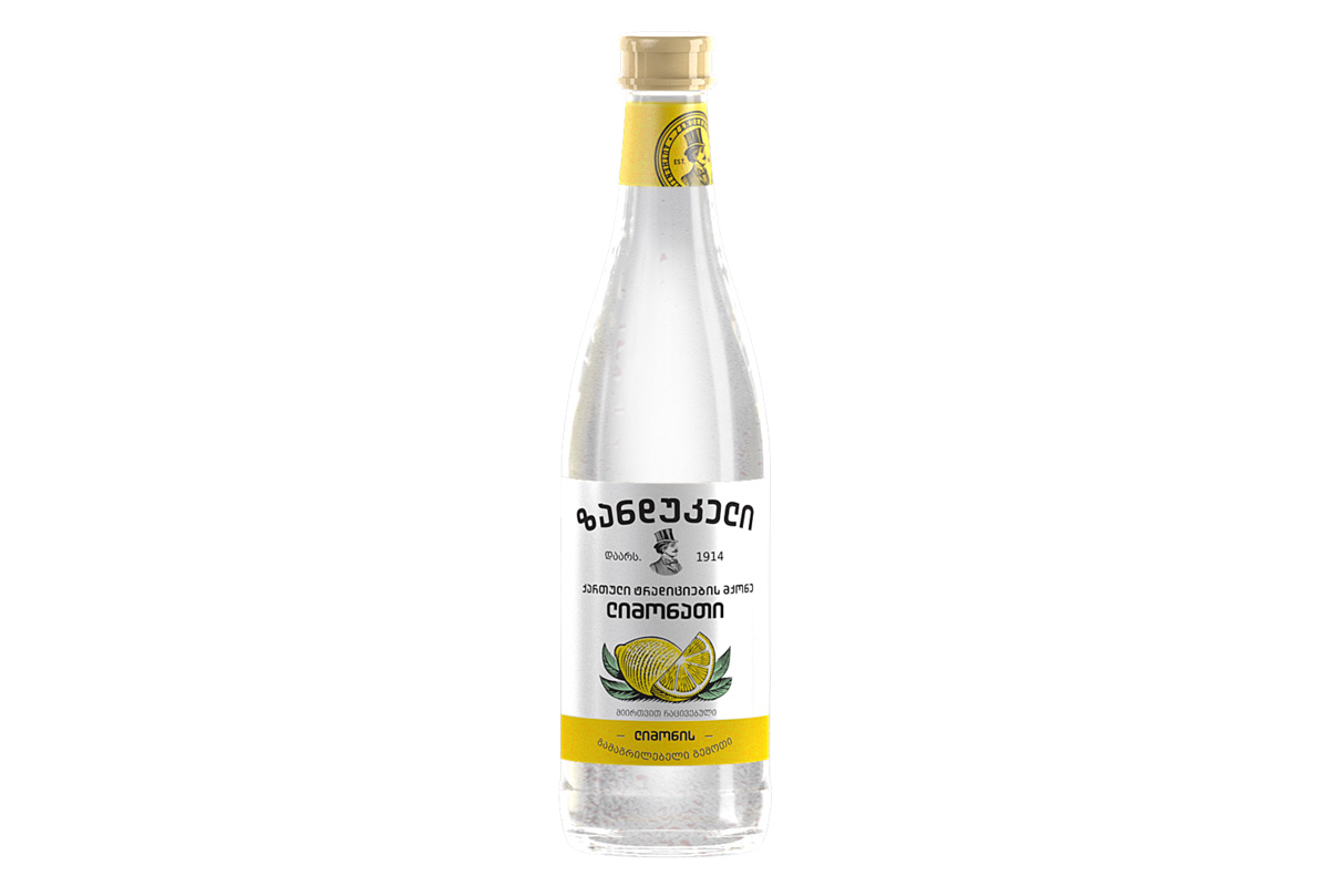 Lemonade "Zandukeli" - Lemon 0.5 ml